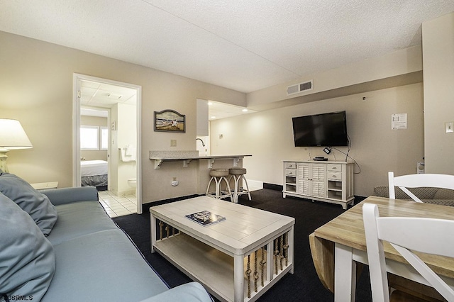 812 Ocean Ave Unit 112, Ocean City, NJ 08226 - living room with a textured ceiling