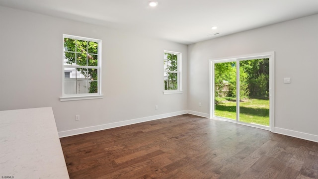 845 Broadway, West Cape May, NJ 08204 - unfurnished room featuring dark wood finished floors and recessed lighting