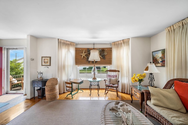 8407 Fremont Ave, Margate, NJ 08402 - living area with wood finished floors