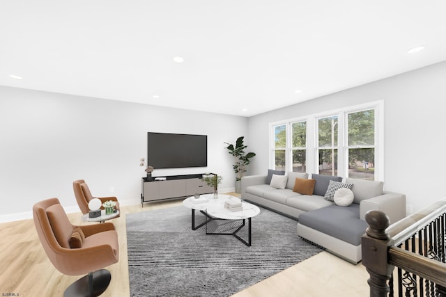 243 Wintergreen Ln, Penns Grove Borough, NJ 08069 - living room with wood finished floors and recessed lighting