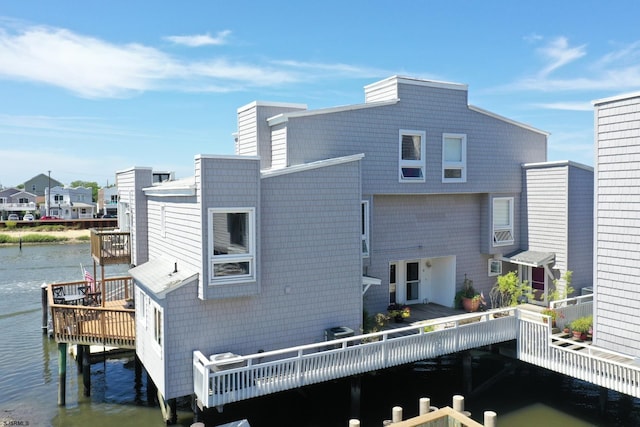 151 N Annapolis Ave Unit D, Atlantic City, NJ 08401 - back of property with a water view and a balcony