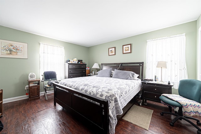 628 1st Ave, Galloway Township, NJ 08205 - bedroom with dark wood-style floors and an office area