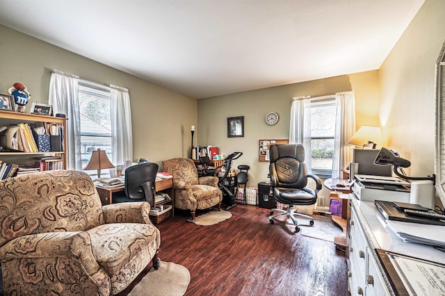 628 1st Ave, Galloway Township, NJ 08205 - home office with dark wood-style floors
