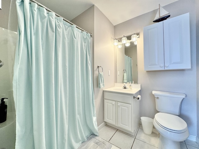 331 Asbury Ave Unit 2, Ocean City, NJ 08226 - full bathroom featuring tile patterned flooring, vanity, and a shower with shower curtain