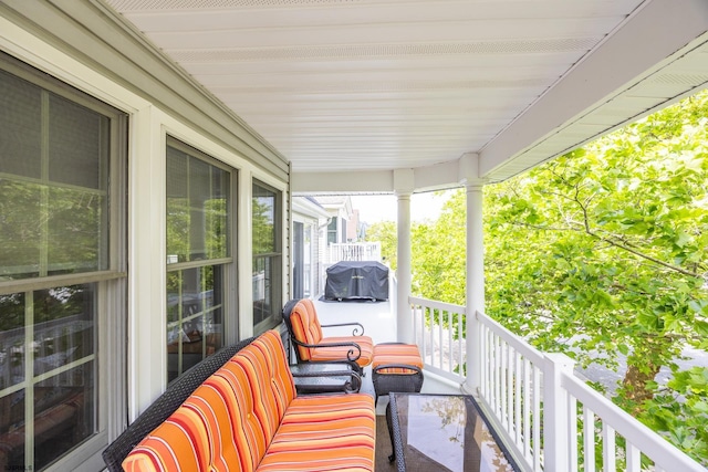 1611 Central Ave Unit 2, Ocean City, NJ 08226 - wooden porch featuring a grill
