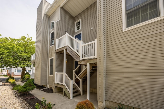 1611 Central Ave Unit 2, Ocean City, NJ 08226 - rear view of property featuring stairs and a chimney