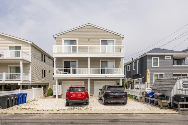 1611 Central Ave Unit 2, Ocean City, NJ 08226 - view of front of property featuring a garage and a balcony