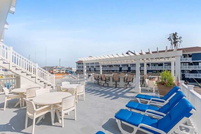 7929 Dune Dr Unit 310, Avalon Boro, NJ 08202 - view of patio / terrace with stairway