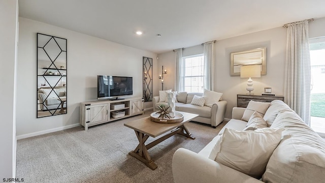 17 N 10th St, Middle Township, NJ 08251 - living area featuring light colored carpet and recessed lighting