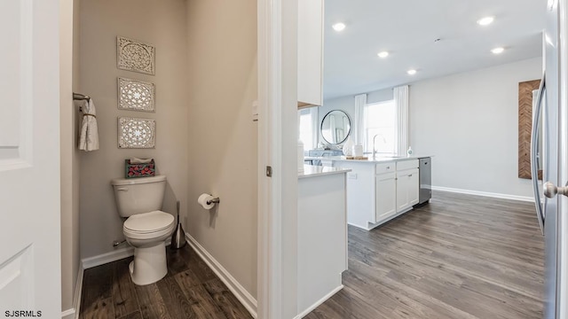 17 N 10th St, Middle Township, NJ 08251 - full bath with double vanity, wood finished floors, and recessed lighting
