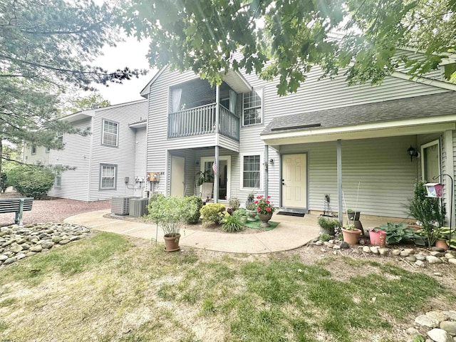 57 Waterview Dr Unit 57, Galloway Township, NJ 08205 - rear view of property featuring a balcony and a shingled roof