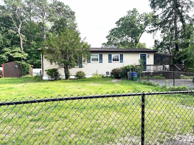 5924 Cedarcroft Dr, Mays Landing, NJ 08330 - view of front of home featuring a sunroom