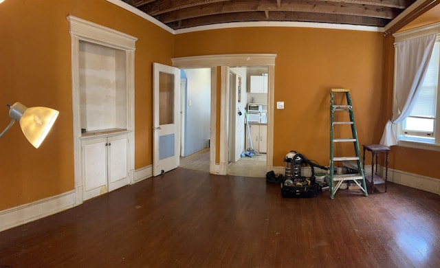 215 N Dorset, Ventnor Heights, NJ 08406 - misc room featuring wood finished floors and beam ceiling
