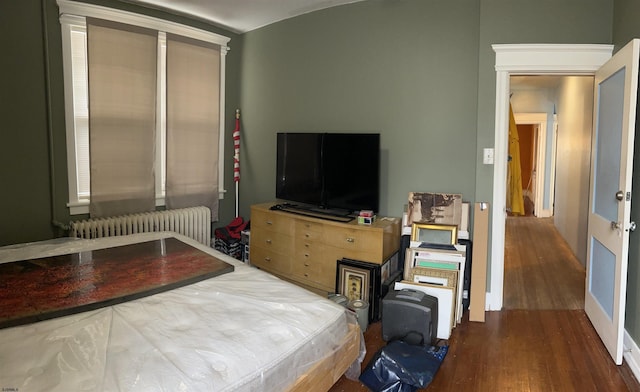215 N Dorset, Ventnor Heights, NJ 08406 - bedroom with radiator heating unit and wood finished floors