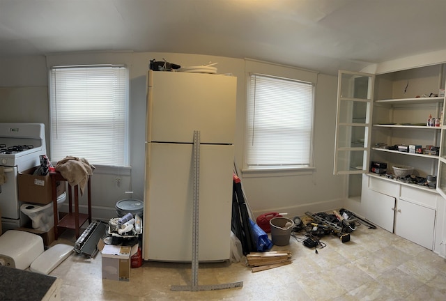 215 N Dorset, Ventnor Heights, NJ 08406 - kitchen featuring white appliances and white cabinetry