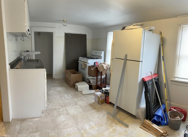 215 N Dorset, Ventnor Heights, NJ 08406 - kitchen featuring white appliances and white cabinetry
