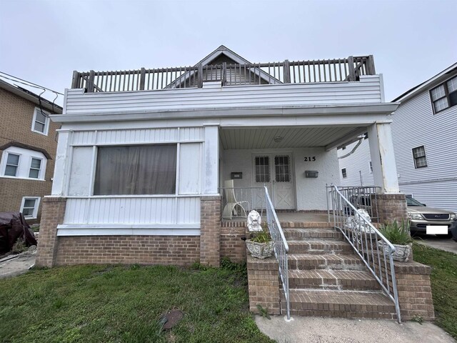 215 N Dorset, Ventnor Heights, NJ 08406 - view of front facade with a porch and a balcony