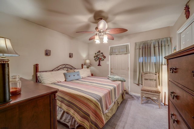 1081 Rte 50, Petersburg, NJ 08270 - bedroom featuring light colored carpet and ceiling fan