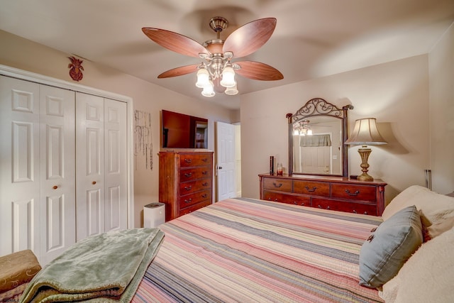 1081 Rte 50, Petersburg, NJ 08270 - bedroom with a closet and ceiling fan