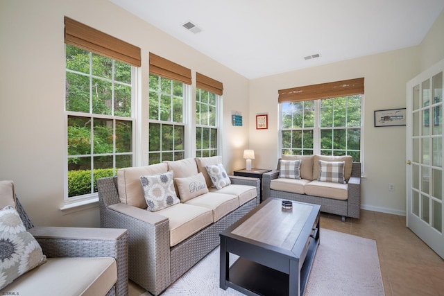 11 Brampton St, Galloway Township, NJ 08205 - living room featuring light tile patterned floors and baseboards
