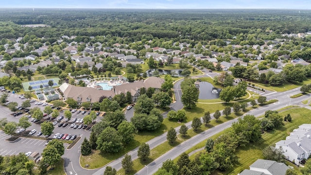 11 Brampton St, Galloway Township, NJ 08205 - aerial perspective of suburban area featuring a pool