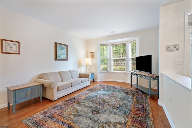 11 Brampton St, Galloway Township, NJ 08205 - living area featuring wood finished floors and baseboards