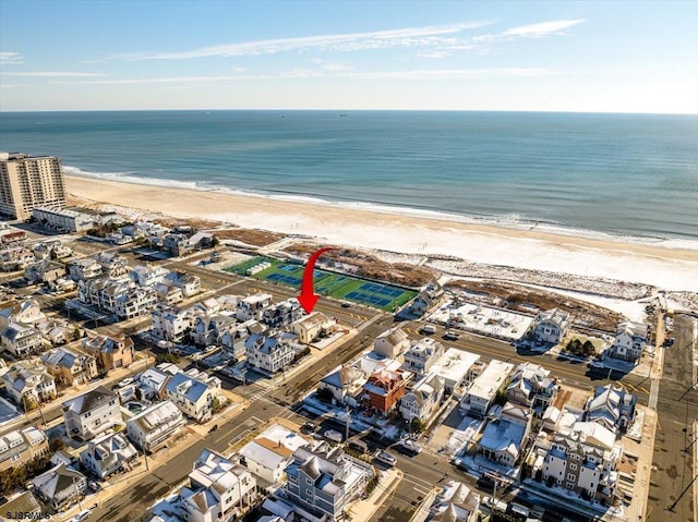 3301 Atlantic Ave, Longport, NJ 08403 - aerial overview of property's location with unending shoreline