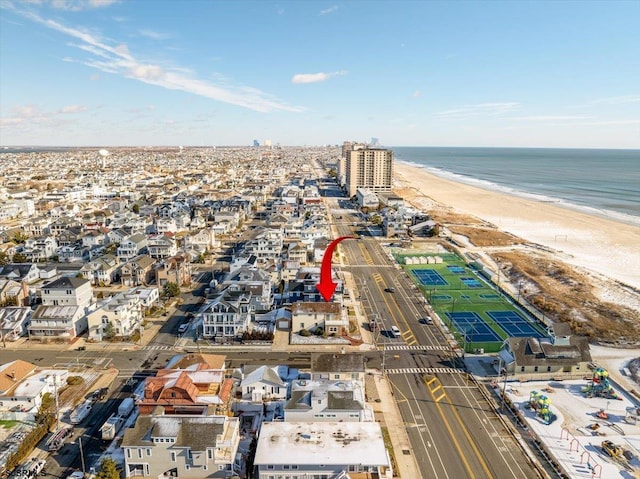 3301 Atlantic Ave, Longport, NJ 08403 - aerial overview of property's location with expansive beach