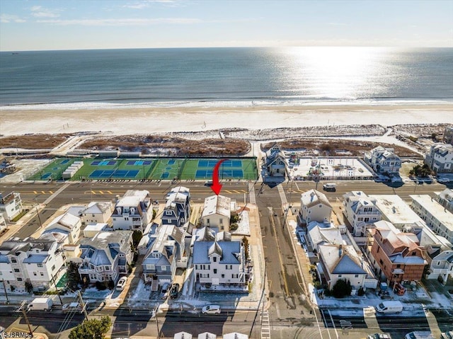 3301 Atlantic Ave, Longport, NJ 08403 - aerial view of residential area featuring unending shoreline