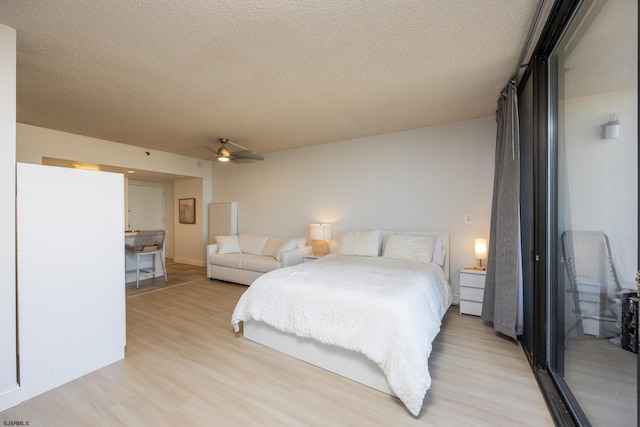 3851 Boardwalk Unit 1805, Atlantic City, NJ 08401 - bedroom featuring a textured ceiling and light wood finished floors