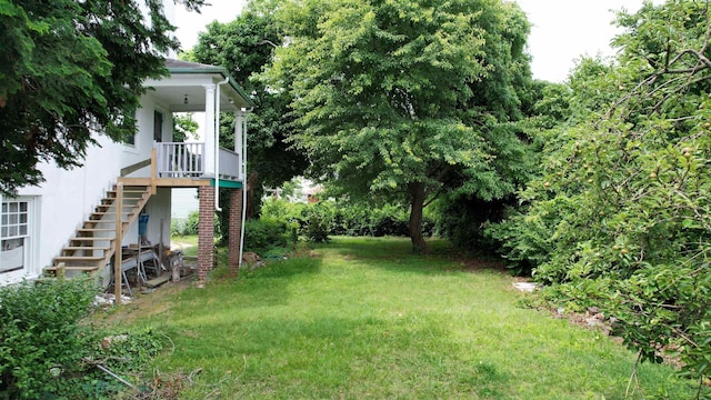717 Wabash Ave, Atlantic City, NJ 08401 - view of grassy yard featuring stairs