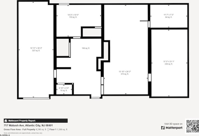 717 Wabash Ave, Atlantic City, NJ 08401 - view of floor plan / room layout