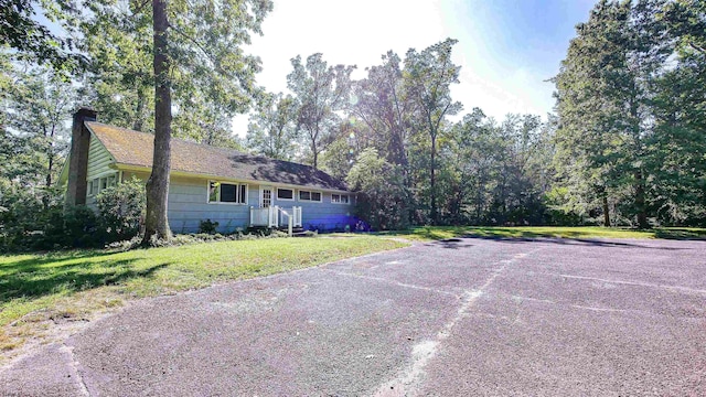 116 Post Rd, Mays Landing, NJ 08330 - exterior space featuring a chimney and a yard