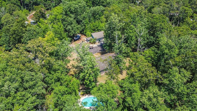 116 Post Rd, Mays Landing, NJ 08330 - bird's eye view of a pool area and a forest