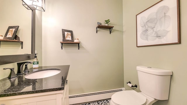2308 Oak Ave, Northfield, NJ 08225 - bathroom with baseboard heating and vanity