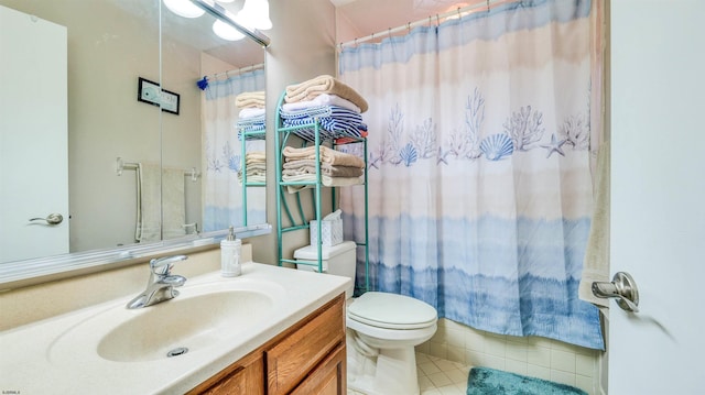 2 S Barclay Ave, Margate, NJ 08402 - full bath with vanity, tile patterned flooring, and curtained shower