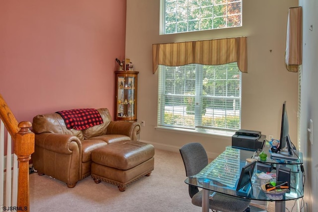 1 Poppy Rd, Egg Harbor Township, NJ 08234 - carpeted office space featuring a towering ceiling and baseboards