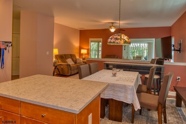 1 Poppy Rd, Egg Harbor Township, NJ 08234 - dining room featuring a ceiling fan