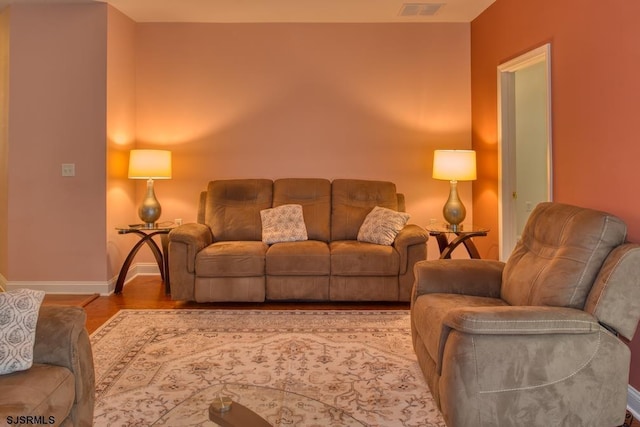 1 Poppy Rd, Egg Harbor Township, NJ 08234 - living room featuring baseboards and wood finished floors