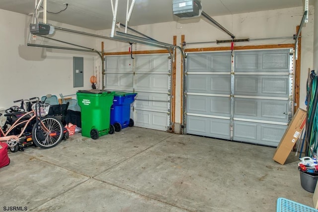 1 Poppy Rd, Egg Harbor Township, NJ 08234 - garage featuring electric panel and a garage door opener