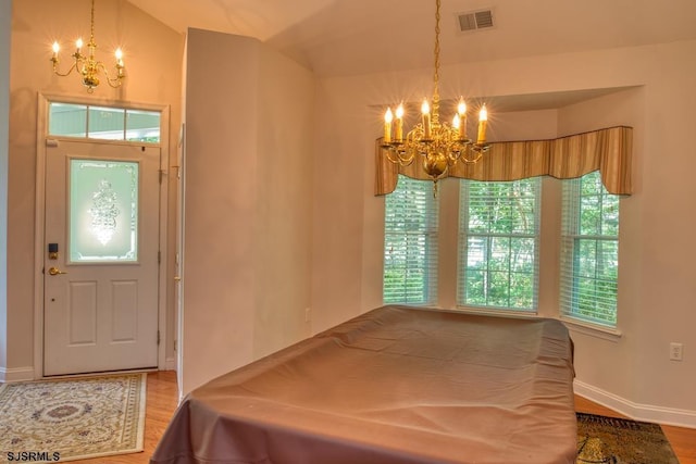 1 Poppy Rd, Egg Harbor Township, NJ 08234 - entryway with a chandelier and wood finished floors