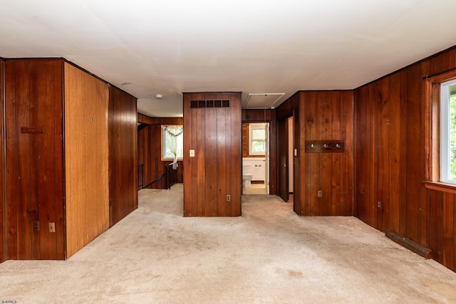 3821 Brookhaven Dr, Vineland, NJ 08361 - unfurnished room with carpet flooring, attic access, and wooden walls