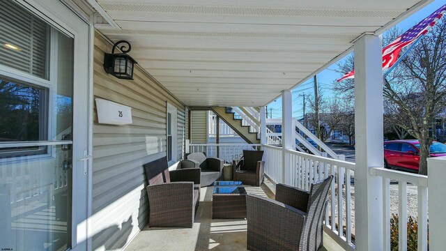 25 W 14th St Unit 1, Ocean City, NJ 08226 - balcony with stairs