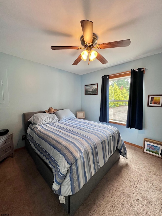 5323 S Carolina Ave, Mullica Township, NJ 08215 - carpeted bedroom featuring ceiling fan