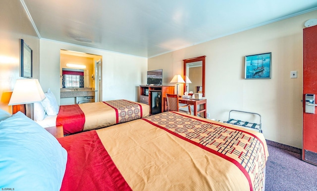 301 Mays Landing Rd, Somers Point, NJ 08244 - bedroom with carpet floors and crown molding