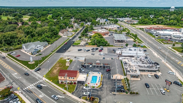 301 Mays Landing Rd, Somers Point, NJ 08244 - drone / aerial view of a pool