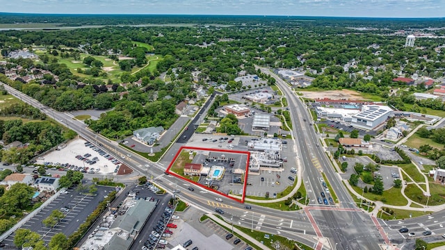 301 Mays Landing Rd, Somers Point, NJ 08244 - aerial view of property and surrounding area with property boundaries highlighted and a highway
