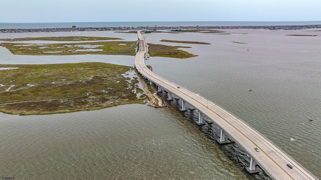 301 Mays Landing Rd, Somers Point, NJ 08244 - drone / aerial view of a nearby body of water and a notable bridge