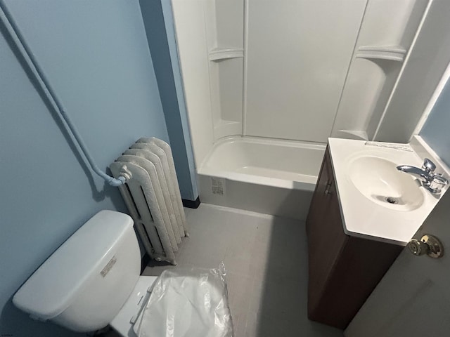 614 Caspian Ave, Atlantic City, NJ 08401 - full bath with radiator, vanity, and bathtub / shower combination