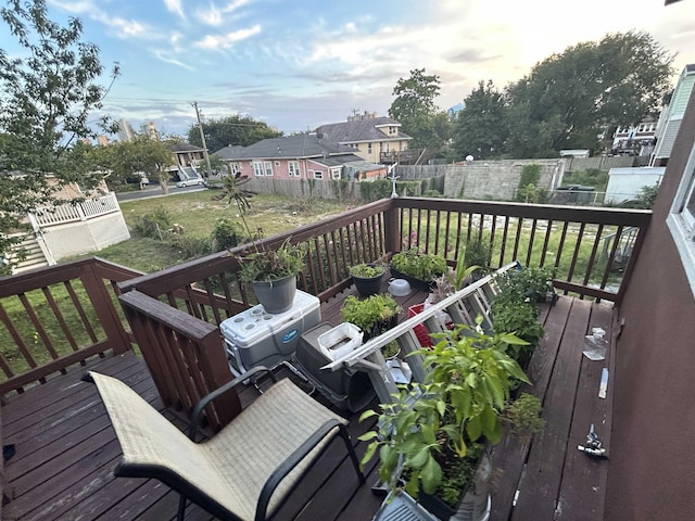 614 Caspian Ave, Atlantic City, NJ 08401 - deck featuring a fenced backyard